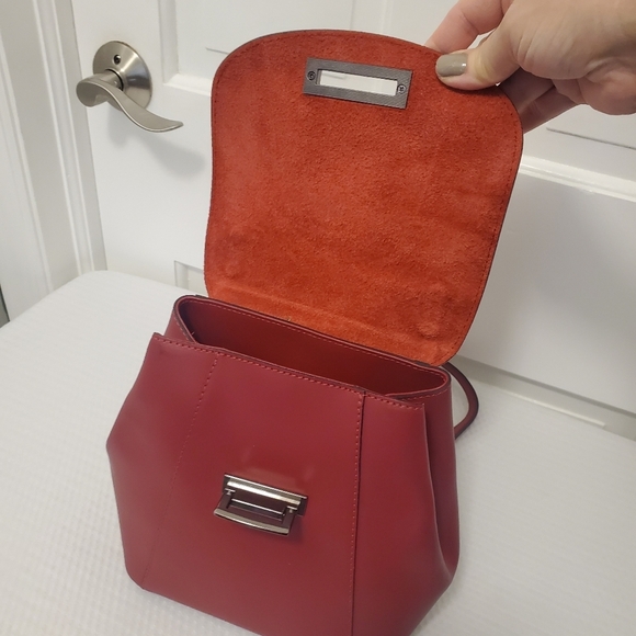 Cielo Celeste Italian Red Leather Convertible Backpack, Satchel, Shoulder Bag main image 5